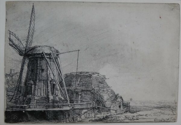 Rembrandt: Pentekening Molen