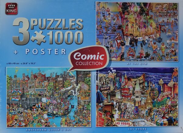 Comic puzzels 3x1000
