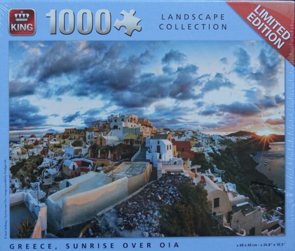 Greece, Sunrise over Oia (nieuw in verpakking)