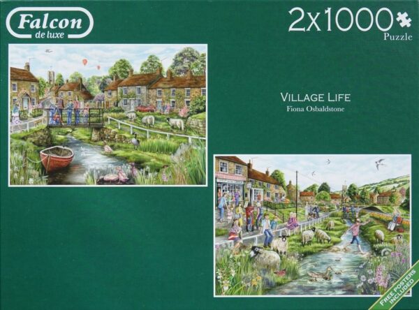 Village Life, 2x 1000