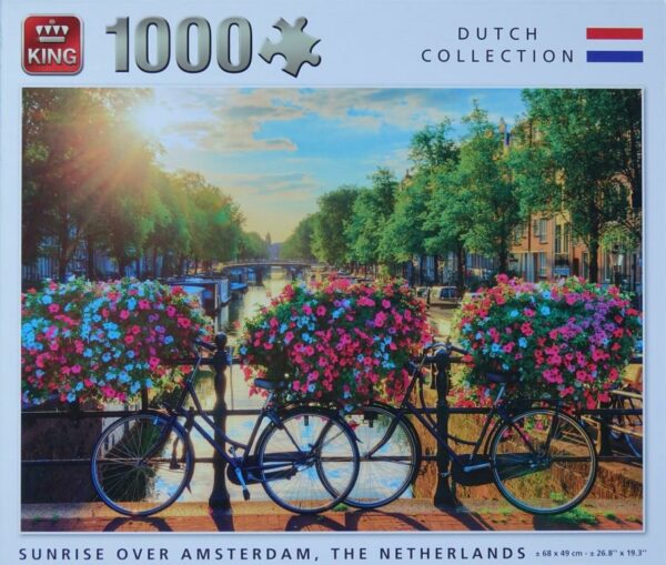 Sunrise over Amsterdam