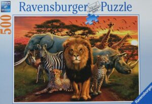 Savanne in het Avondrood