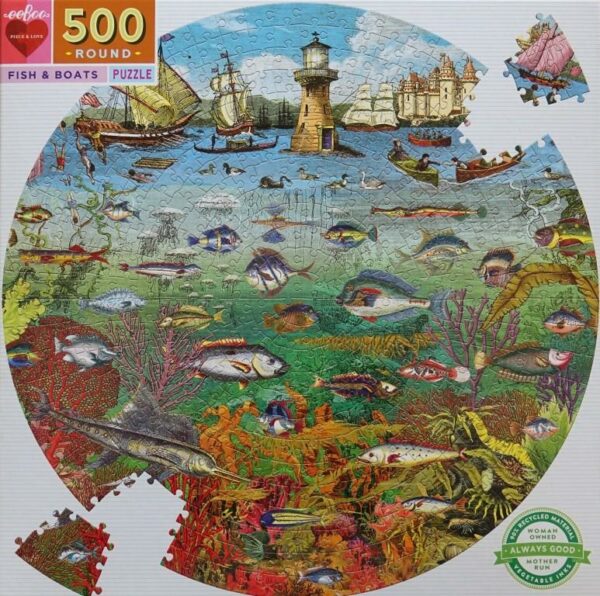Fish and Boats (ronde puzzel)