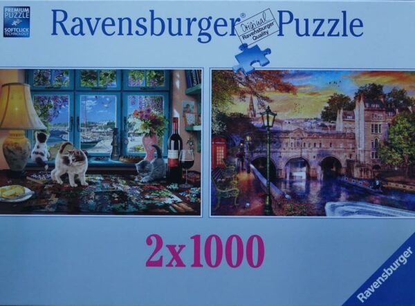 2x1000: Puzzlers Desk en Bath Romance
