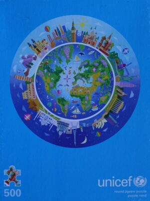 Wereldbol (ronde puzzel)