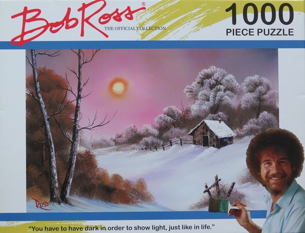 Bob Ross: Sneeuwlandschap (nieuw met originele plakkers)
