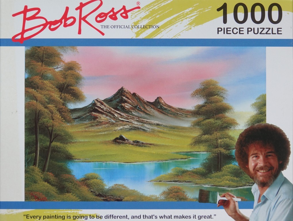 Bob Ross: Berglandschap (nieuw met originele plakkers)