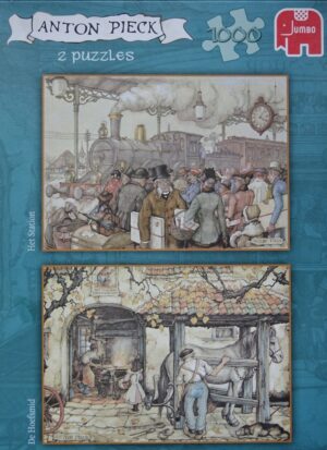 A.Pieck: 2x1000: Het Station, De Hoefsmid